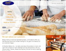 Tablet Screenshot of ginellesbakery.com